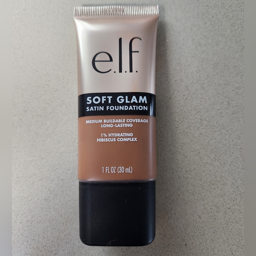 E.L.F. Soft Glam Satin Foundation Medium Building Coverage ~53 Deep Neutral *NEW - Picture 3 of 8